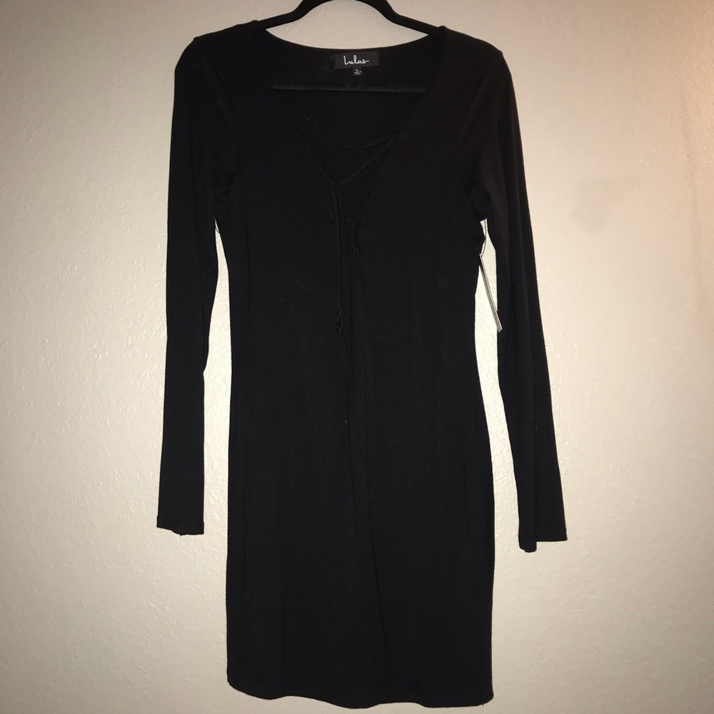 NWT Lulu’s Lace Up Dress